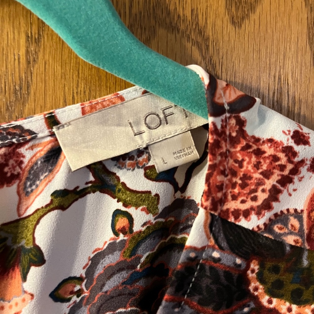 LOFT Vibrant Floral Top